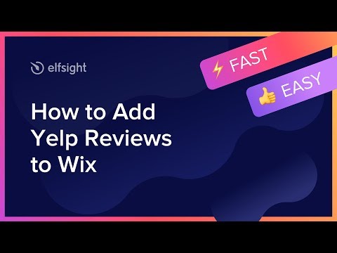 Como adicionar comentários de Yelp para Wix (2020)
