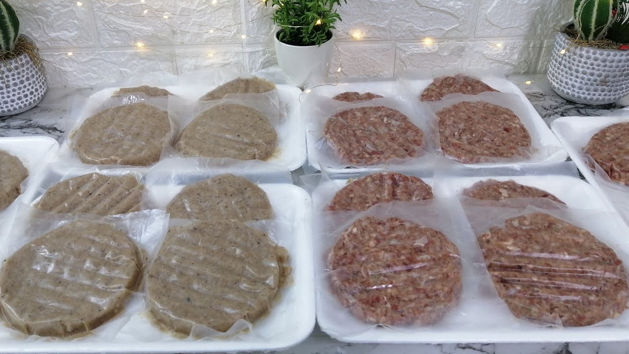 ((تفريز)) بركر الدجاج واللحم