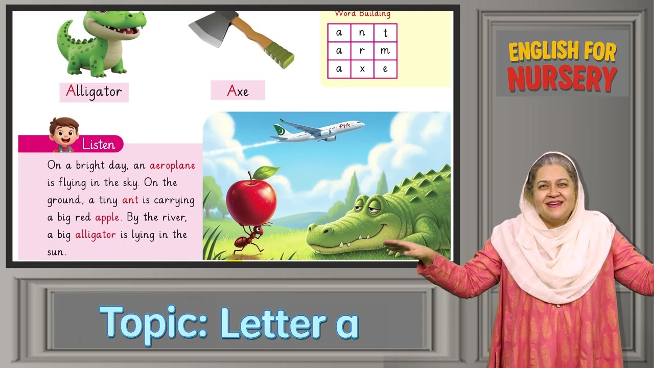 English for Kids 4+ | Learn Aa | For Students