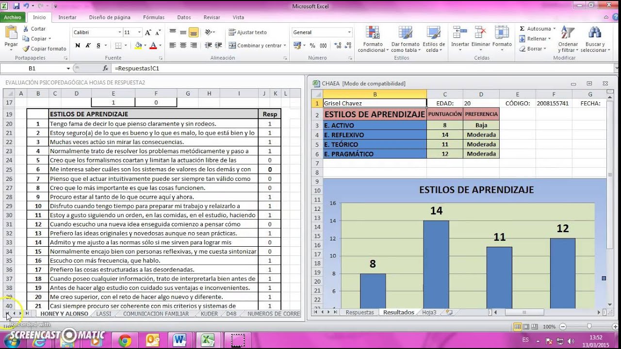 6 PSI UAP Tutorial test de Estilos de Aprendizaje Honey y Alonso - YouTube