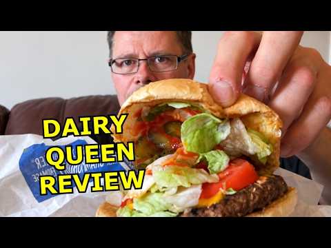 Dairy Queen Burger, Onion Rings & Banana Split | 2015 Throwback