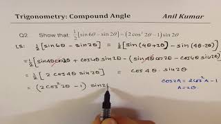 Trigonometry Compound Angle Formula Applications MHF4U
