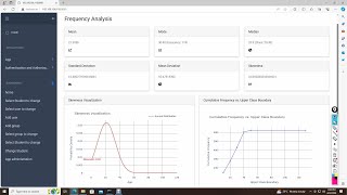 Python Statistics WebApp for Grouped Data Frequency Analysis using Django, HTML and Bootstrap Profile