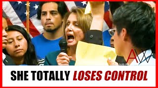 Nancy Pelosi PANICS on stage when protesters storm in and CALL HER OUT