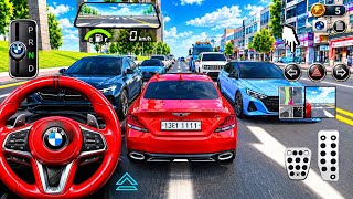 🏁 All New Red BMW EV in Fuel Station ⛽& highway traffic Challenge | 3D Driving Class Gameplay screenshot 1