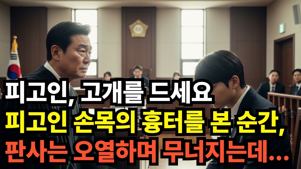 피고인 손목의 흉터를 본 순간 판사는 오열 하며 무너지는데#부자#인생사#돈#노후#조언#절약#부#금#습관#노년#60대#70대#80대#90대#삶#인생