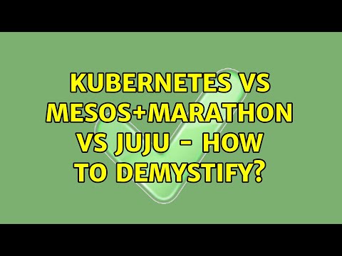 Kubernetes vs mesos+marathon