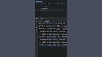 Check If a Number is EVEN or ODD in Dart | #shorts