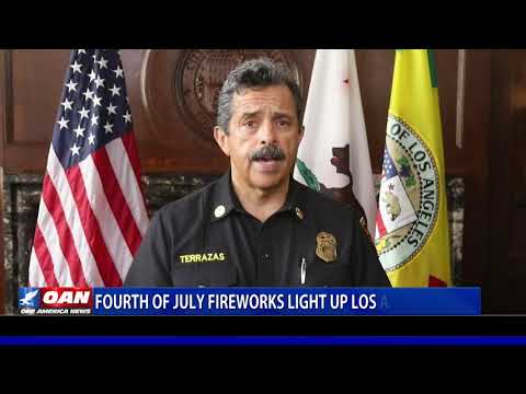 Fourth of July fireworks light up Los Angeles skies despite ban