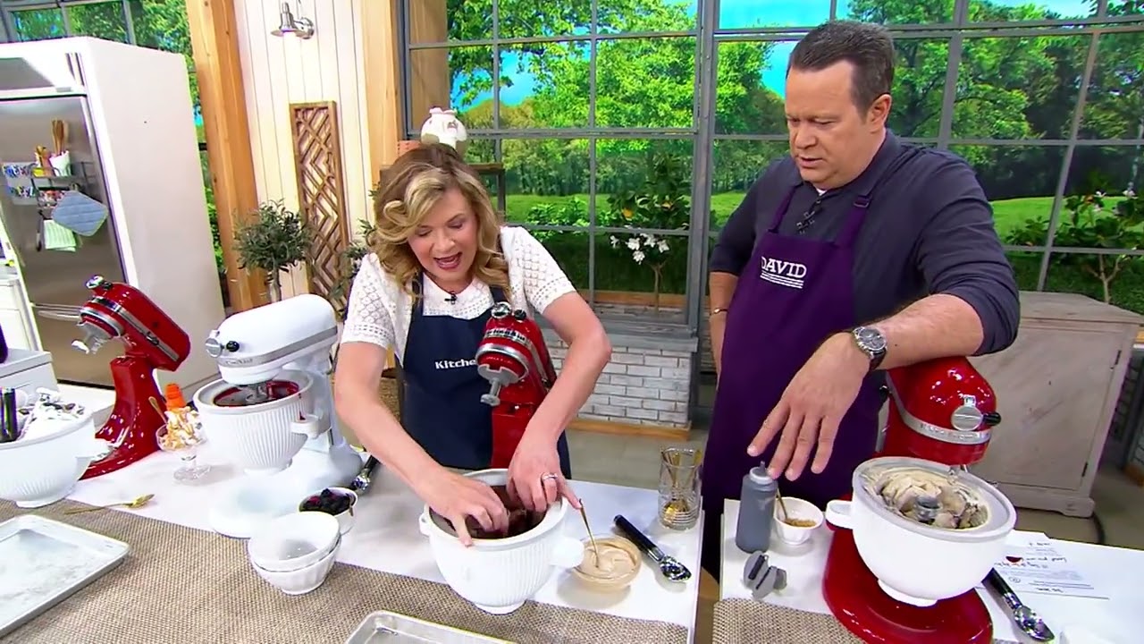 Насадка для мороженицы KitchenAid с ложкой для мороженого на QVC