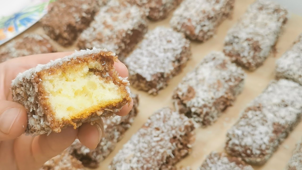 Fantastische Bisquitwürfel in geschmolzener Schokolade | Video-Rezepte.info Fantastische Bisquitwürfel in geschmolzener Schokolade | Video-Rezepte.info