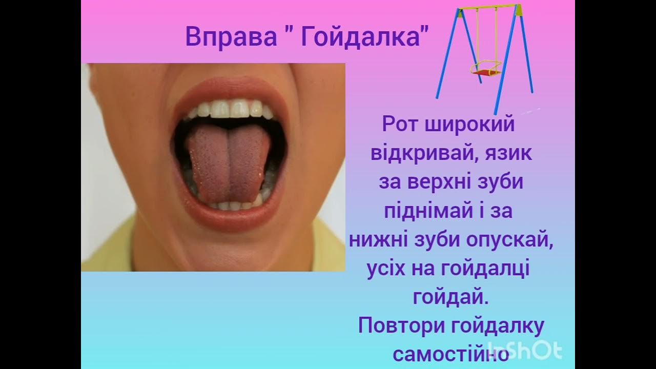 Артикуляційна гімнастика "Гойдалка" - YouTube