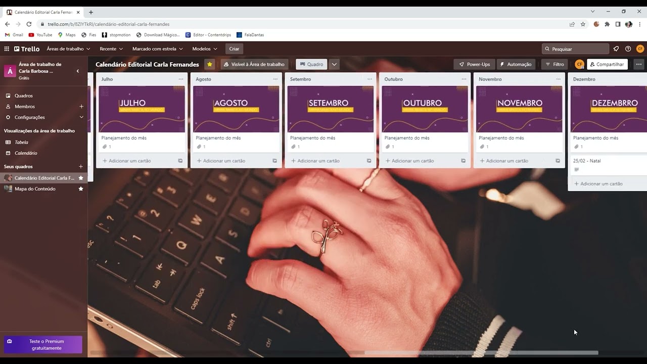 Módulo 3 - Aula 3 - Como usar o Trello para conectar o Mapa do Conteúdo ao Calendário Editorial