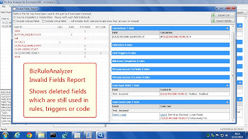EncompDEV Biz Rule Analyzer for Encompass360 - Demo - Invalid Fields Report & Fixing Deleted Fields