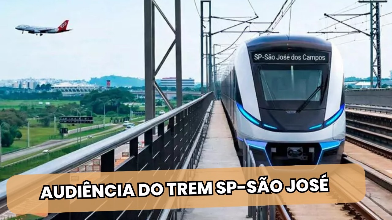 NOVO TREM ENTRE SP E SÃO JOSÉ PODE TER AUDIÊNCIAS NESTE ANO
