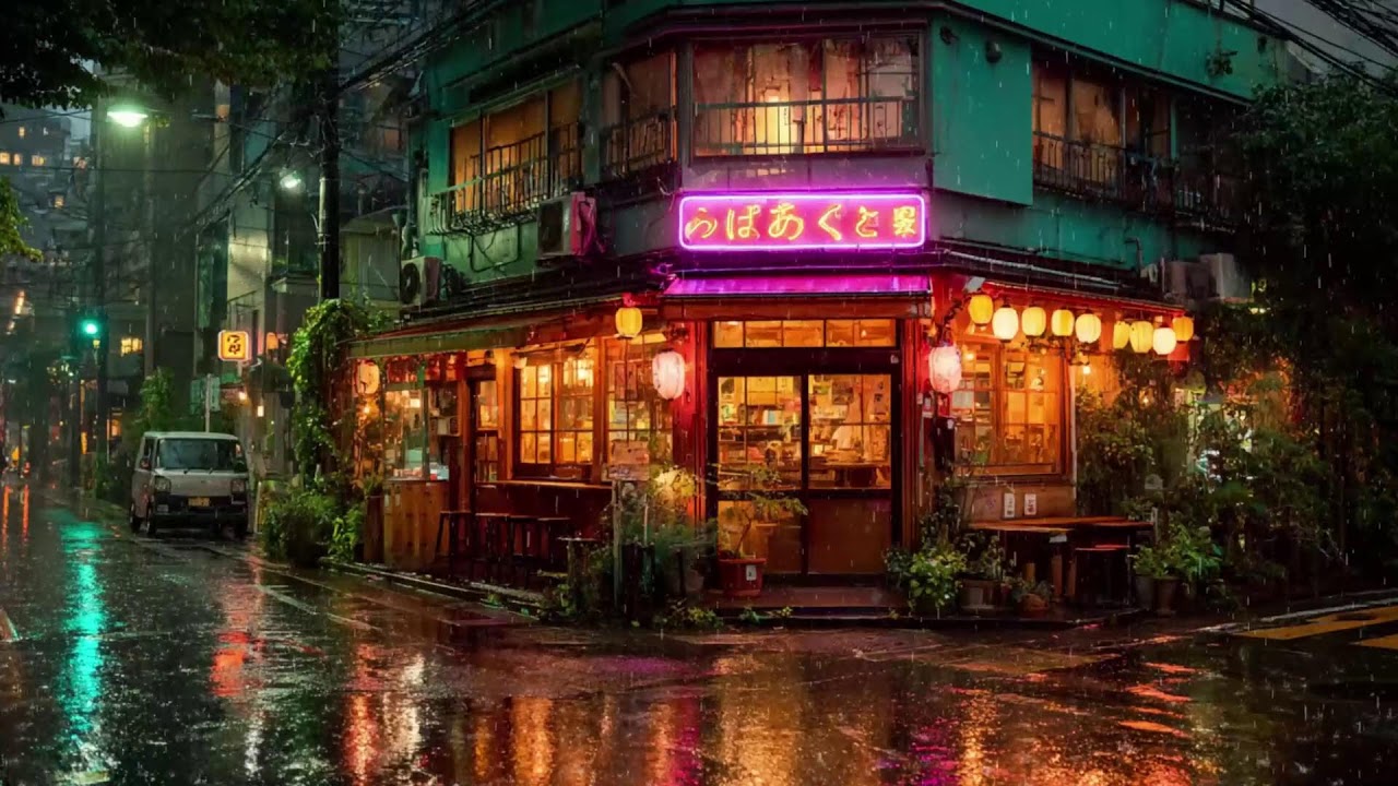 A Quiet Rainy Night in Kyoto 🌧️ | Cozy Sleep, ASMR Rain & Lofi Ambience
