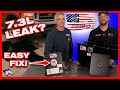 7.3L Ford Powerstroke Dipstick Leak - EASY FIX!!! #diesel #fordpowerstroke #ford