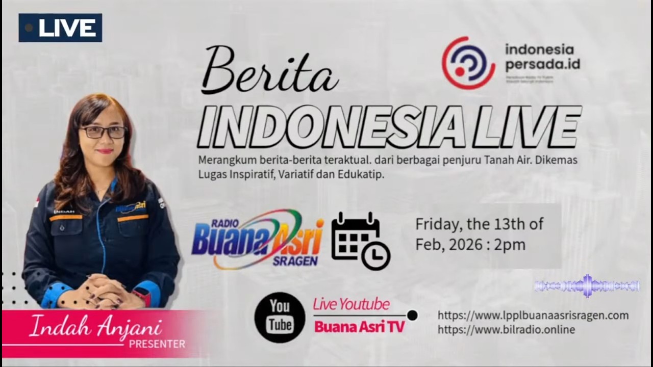 BERITA INDONESIA LIVE 13 FEBRUARI 2026