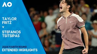 Taylor Fritz V Stefanos Tsitsipas Extended Highlights Australian Open 2024 Fourth Round