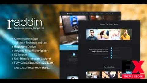 Preview Raddin - Elegant Responsive Joomla Templates TForest