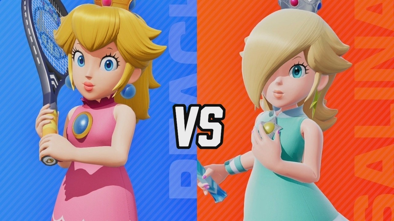 Mario Tennis Fever - Peach Vs. Rosalina