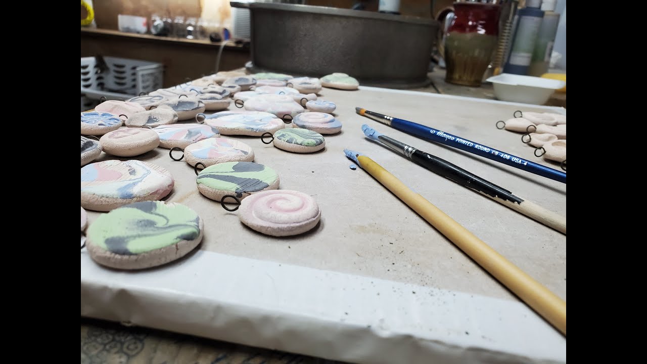 Glazing Pendants For Raku Firing