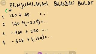 Mtk 6 - penjumlahan bilangan bulat ...