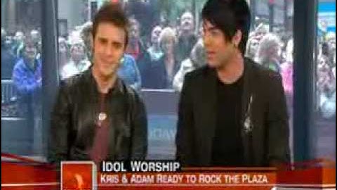 ADAM LAMBERT & KRIS ALLEN  - Interview on Today Show ( May 28, 2009 )