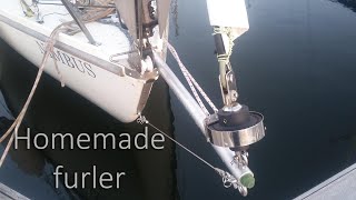 Sailing .... Homemade continuous line furling unit for a Code zero