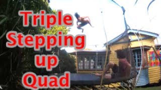 CRAZY KID DOES QUAD! FLIP ON A SPRINGFREE!!