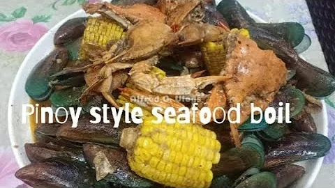 Pinoy Style Seafood boil| Mix Seafood|Star Margarine with garlic and sprite