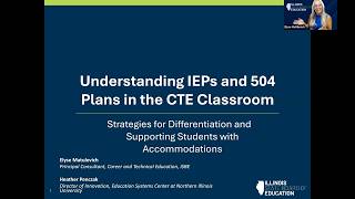 Full CTE Connects: Understanding IEPs and 504 Plans in the CTE Classroom Update