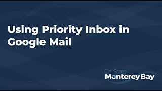 Tech Tip: Using Google Mail's Priority Inbox