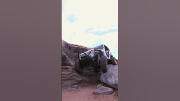 The end of the No Left Turn obstacle on Rusty Nail in Moab. #offroad #jeep