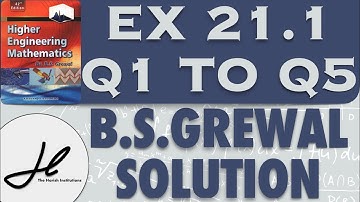 Bs grewal Exercise 21.1 ques 1 to 5 Laplace Transform