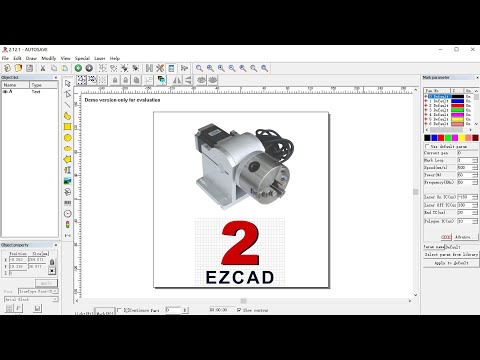 How to use rotary axis in EZCAD2 software?