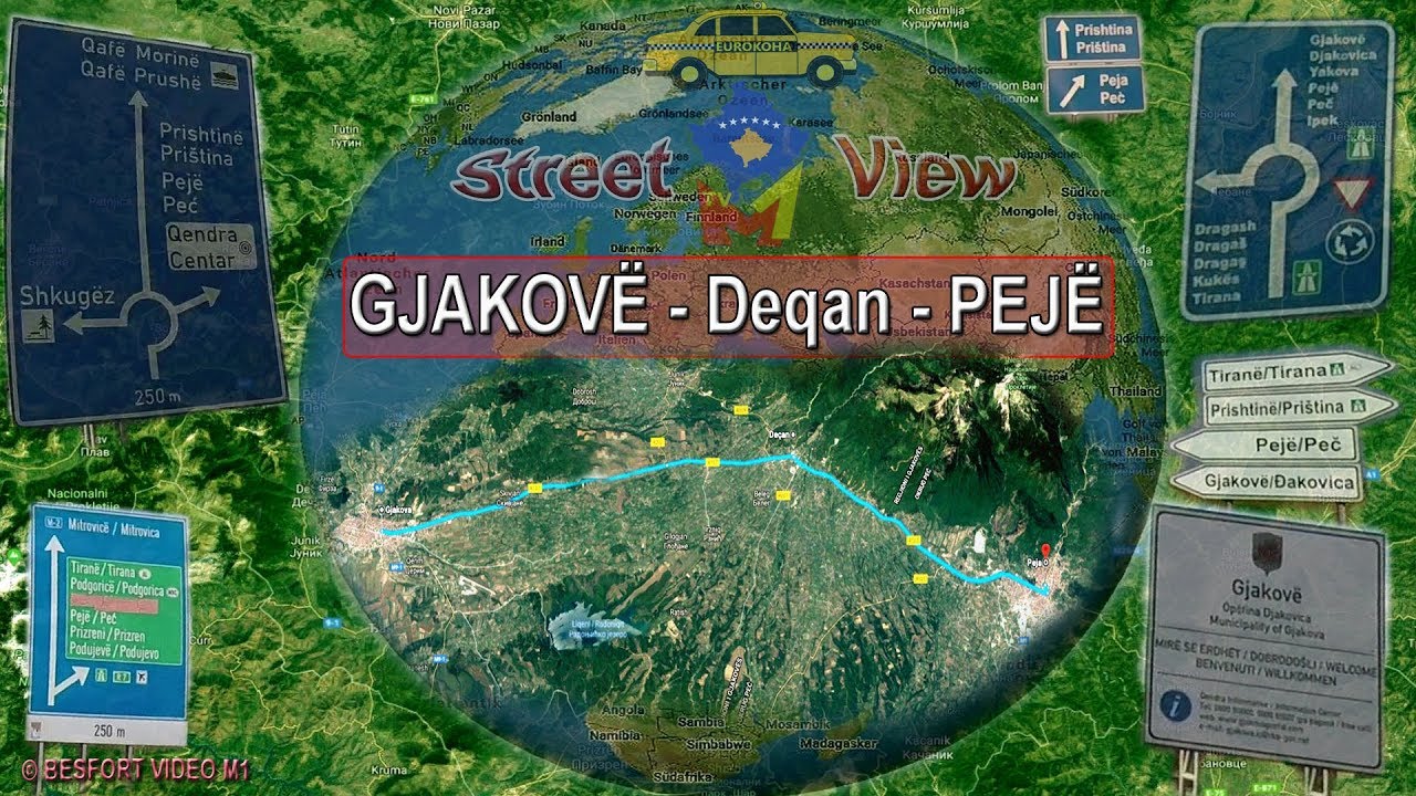Rruga Gjakove - Deqan - Peje (M1 Street View)