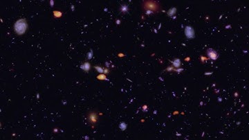 Animation of Hubble Ultra Deep field ALMA