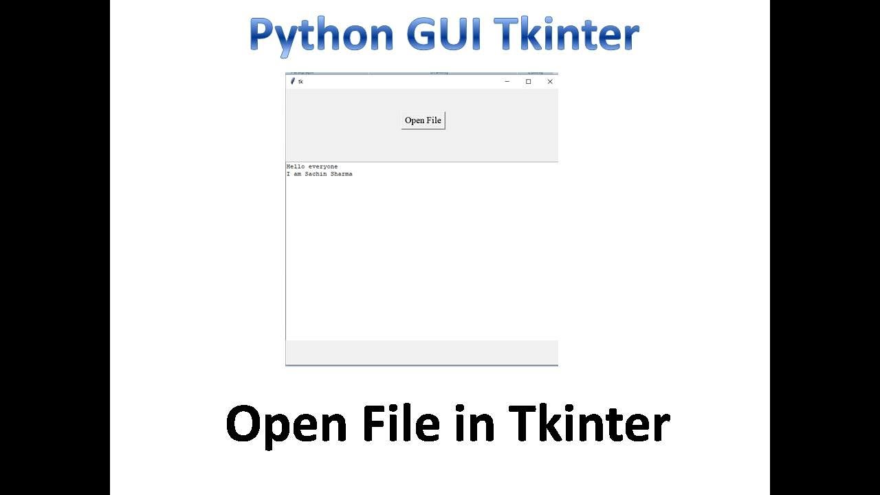 Filedialog Askopenfilename In Tkinter | Python Tkinter Gui Tutorial Part23