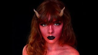 Sexy devil makeup tutorial || Bodypaint || Halloween 2017