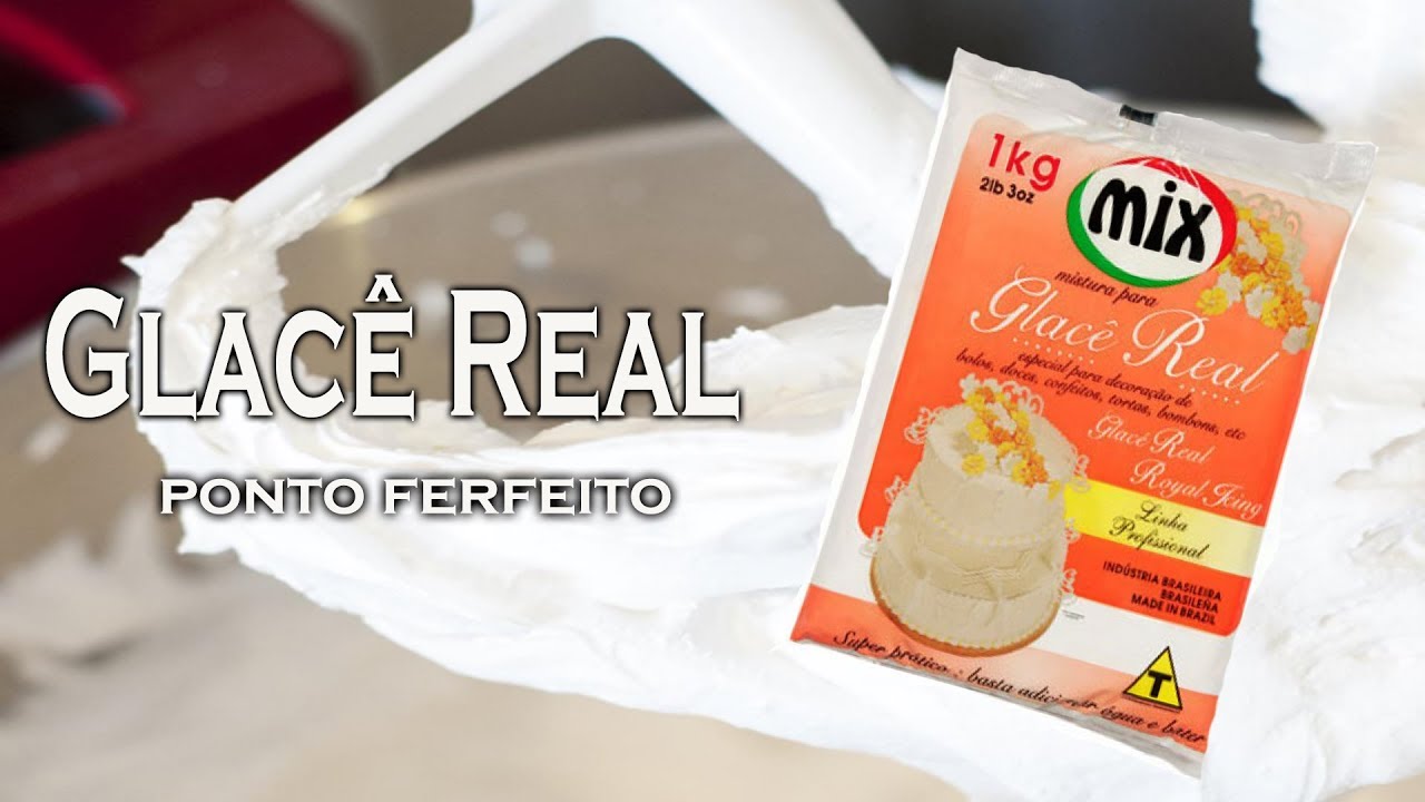 GLACÊ REAL PONTO PERFEITO PARA BICOS DE CONFEITAR 