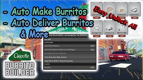 [ Update ] Roblox Chipotle Burrito Builder Script - Auto Make Burritos & More