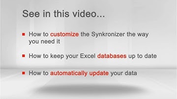 Synkronizer Excel Compare Advanced