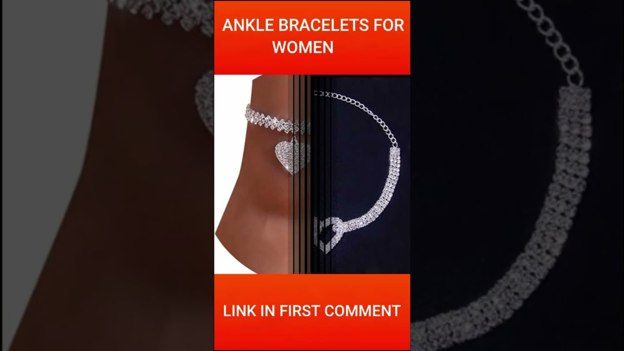 ANKLE BLING ON A BUDGET! Affordable Fesciory Heart Rhinestone Ankle Bracelets 