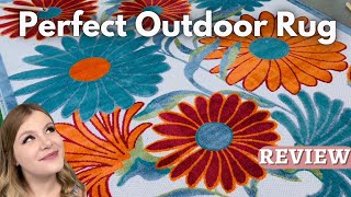 It was time for some vibrancy in our outdoor space and this rug is PERFECTION! *Review*