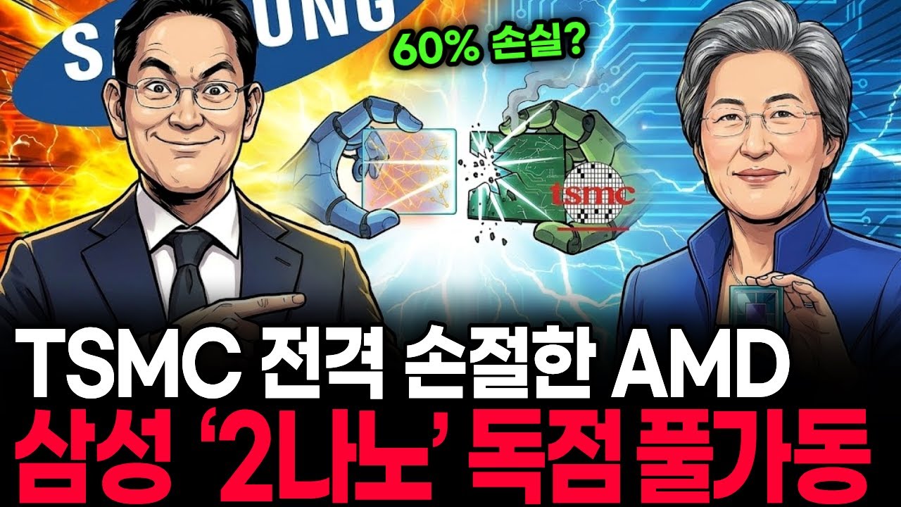 셧다운 위기 TSMC 전격 손절 한 AMD, 삼성 2나노 기습 탑재 파장