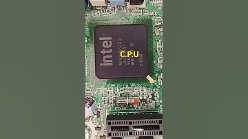 The C.P.U(Central Processing Unit) ~The CPU is the brain or the heart of a computer