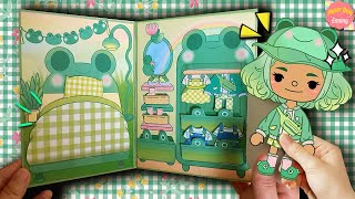 Hello Kitty and Friends KEROPPI Paper Doll Dress Up Printable Paper Quiet Book House 케로피 종이인형 도안 만들기