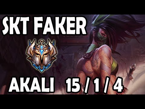 league of legends championship skins SKT T1 Faker AKALI vs JAYCE - Ranked Challenger Korea