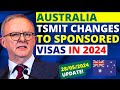 Australia changes to tss visa income threshold from july 2024  tsmit australia visa update